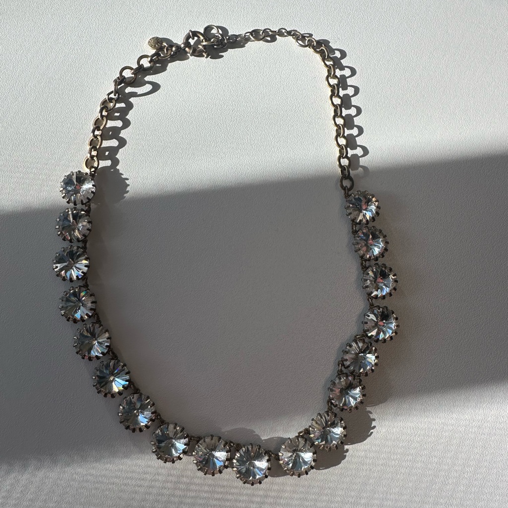 J Crew Classic Crystal Necklace